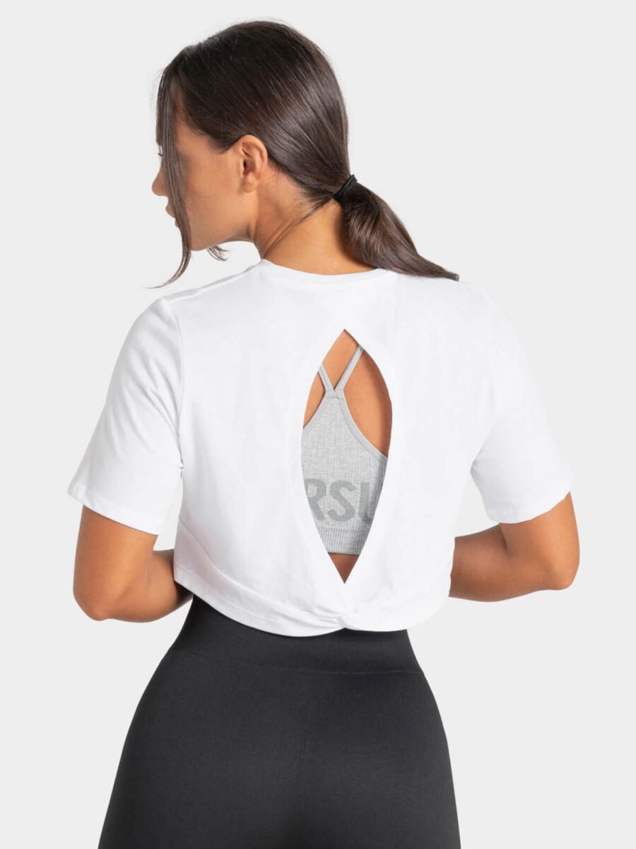 Knot Back Crop T-Shirt - Image 2